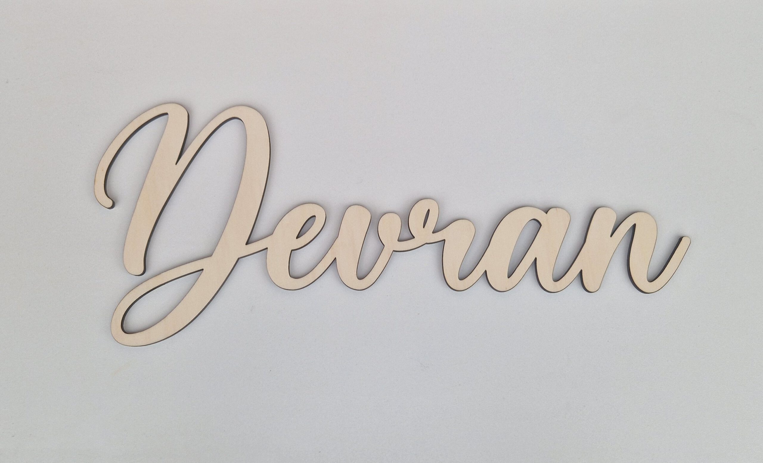 60cm breite Schriftzüge Pappelholz – Bild 13