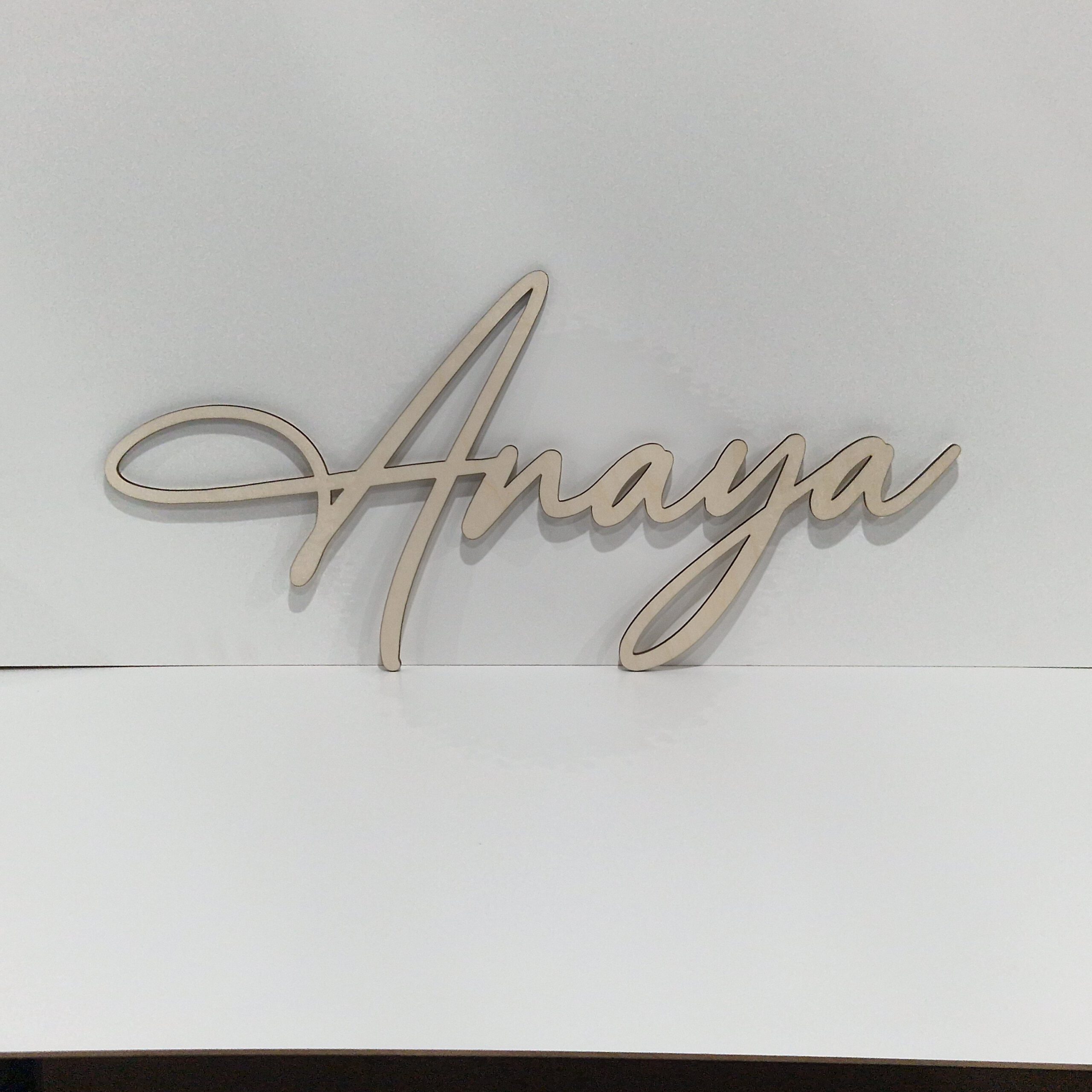 60cm breite Schriftzüge Pappelholz – Bild 17