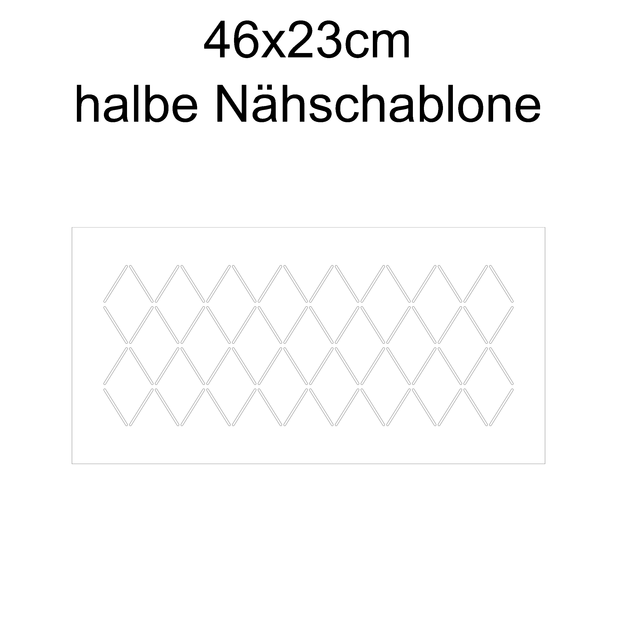 Nähschablone-3 Raute 8x5 – Bild 6