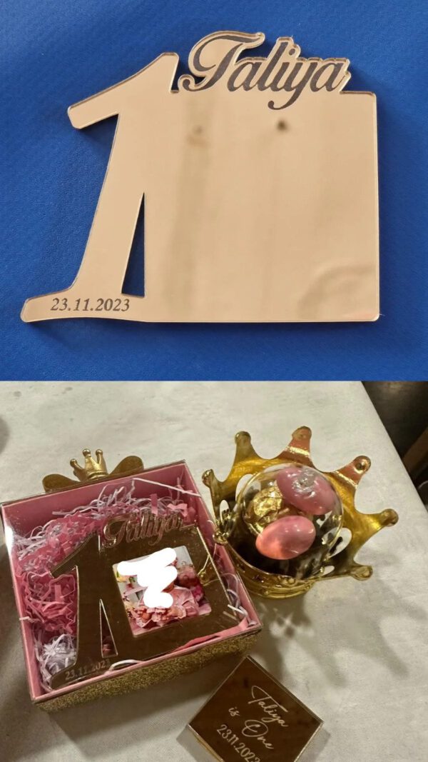 Kinderbilderrahmen-1 Jahr Alt 8cm Breit – Bild 2