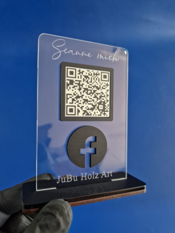 QR Socialmediaständer-1 mit Wunschtext – Bild 20