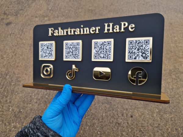 QR Socialmediaständer-14 / 4 QR Codes – Bild 4