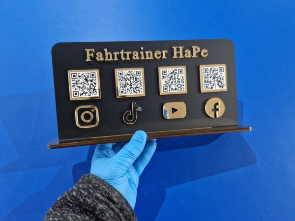 QR Socialmediaständer-14 / 4 QR Codes – Bild 5