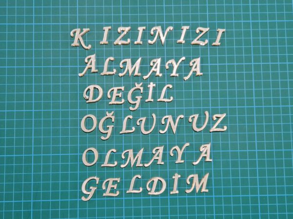 Buchstaben für 4x4cm Schokotafeln – Bild 5