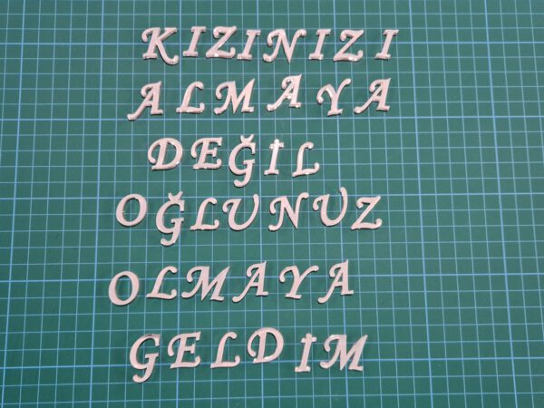 Buchstaben für 4x4cm Schokotafeln – Bild 6