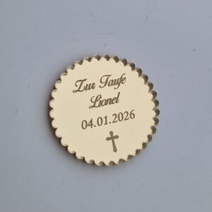 Mini Plexi für Taufe oder Kommunion 2 / 3,5cm Breite
