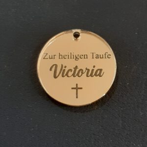 Mini Plexi für Taufe oder Kommunion 2 / 3,5cm Breite