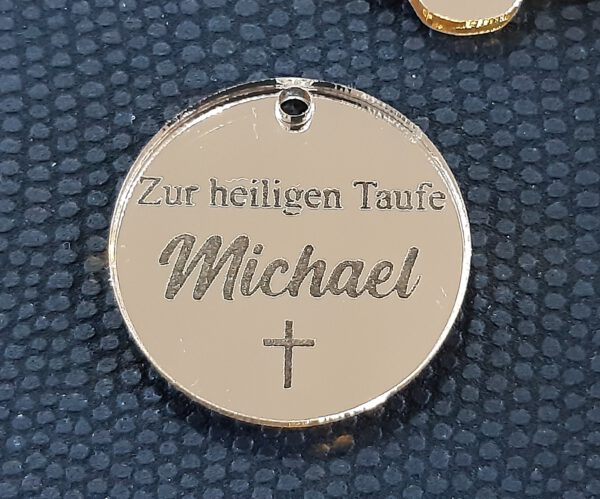 Mini Plexi für Taufe oder Kommunion 2 / 3,5cm Breite – Bild 2