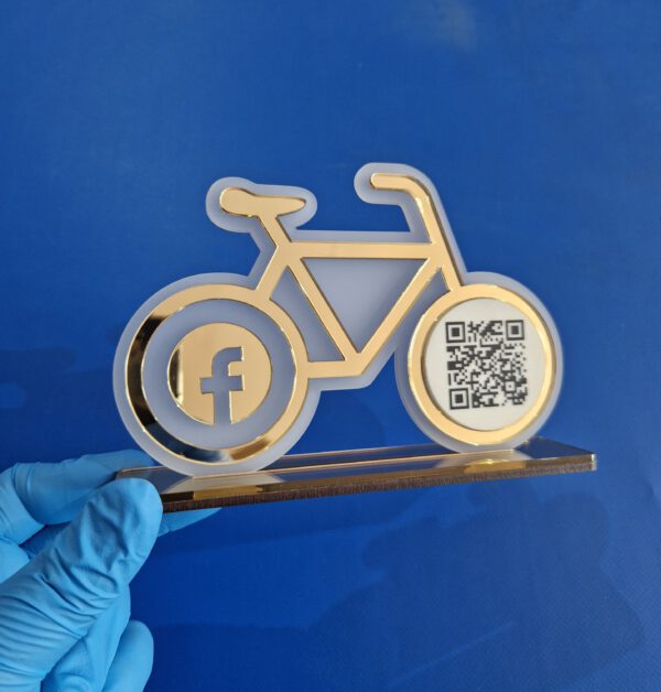 QR Socialmediaständer-17 Fahrrad – Bild 2