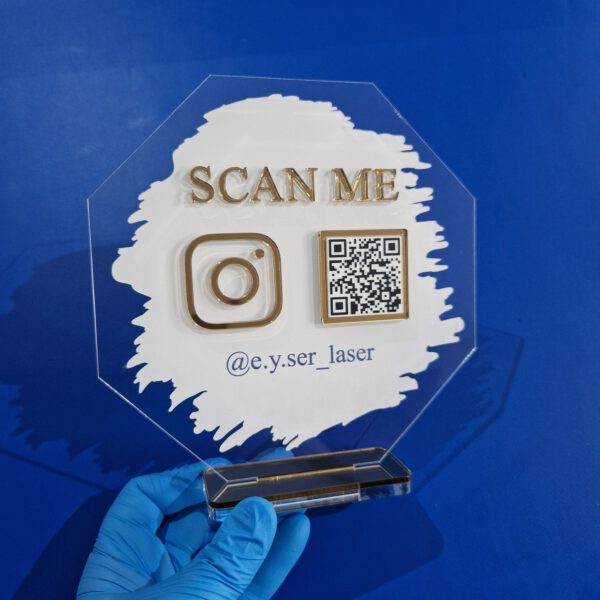 QR Socialmediaständer-20 Achteck – Bild 4