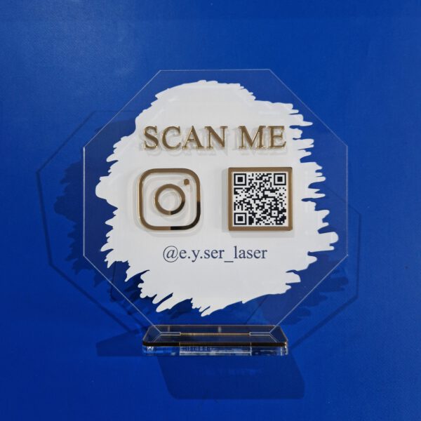QR Socialmediaständer-20 Achteck – Bild 2