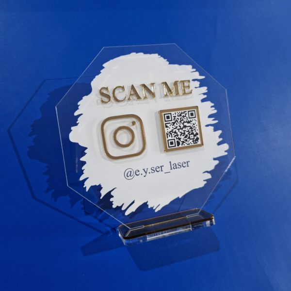 QR Socialmediaständer-20 Achteck – Bild 3