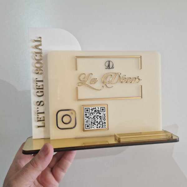 QR Socialmediaständer-16 für Visitenkarte – Bild 2