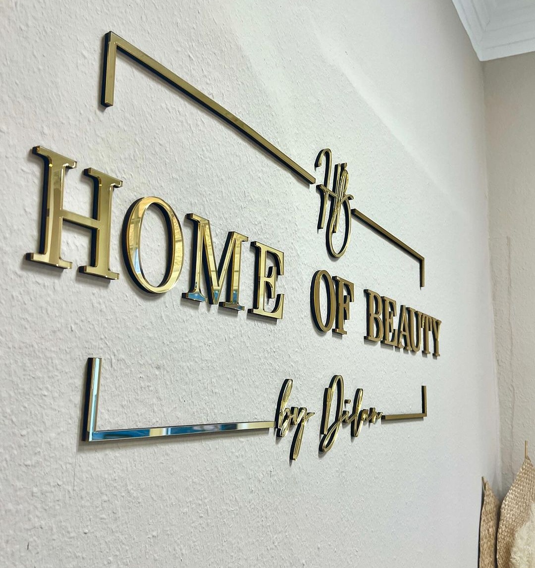 Acrylschild Wanddeko Firmenschild